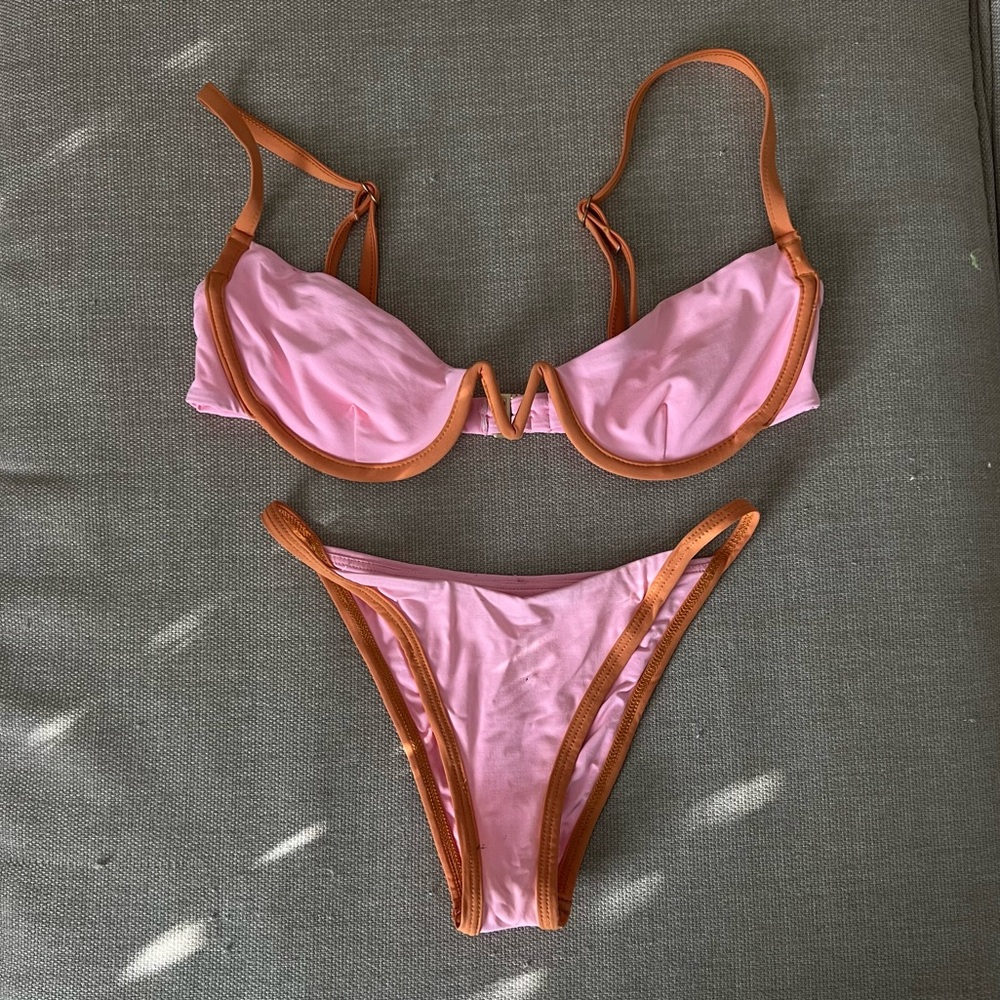 L*SPACE pink & orange bikini